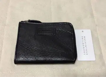134 새상품 매킨토시 철학 천연 가죽 L자형 지퍼 지갑