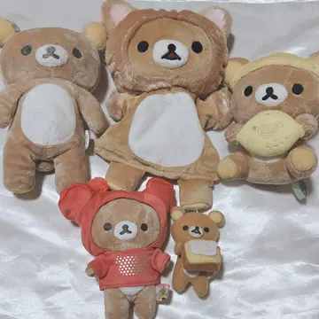 리락쿠마 봉제 인형 마스코트 5세트
