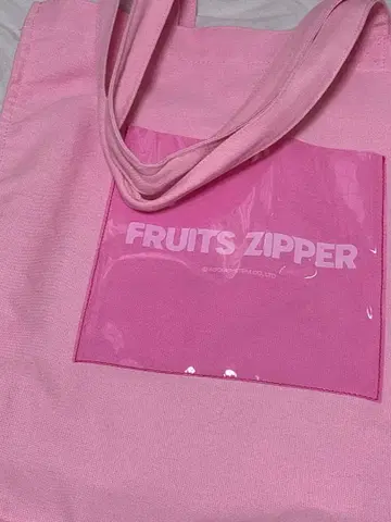 FRUITS ZIPPER 핑크 에코백