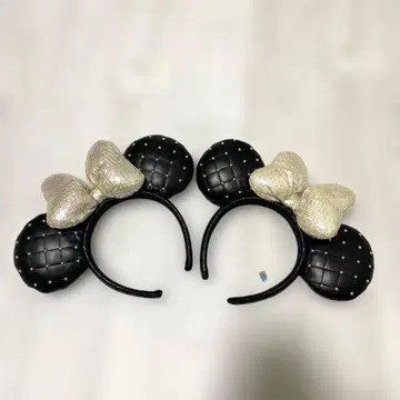 디즈니 리조트 미니 퀼팅 머리띠 블랙