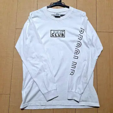 PRO CLUB 롱티 화이트