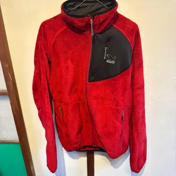 SALEWA 레드 플리스 자켓 M