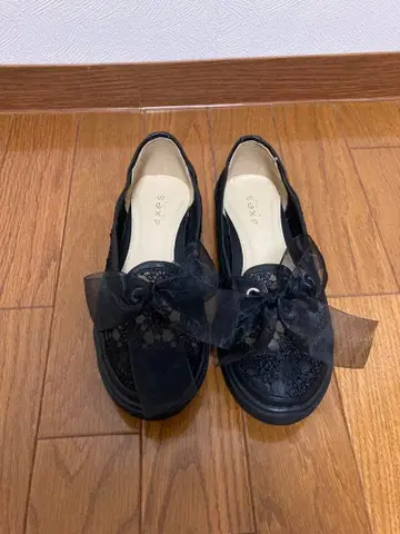 axes 레이스가 멋진 로퍼 (M) 블랙