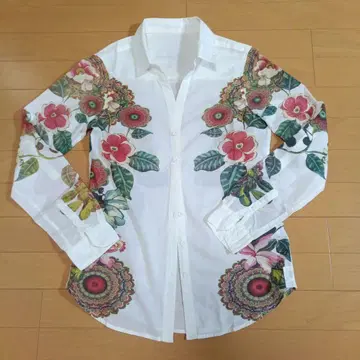 Desigual 꽃무늬 긴팔 셔츠 XS 사이즈