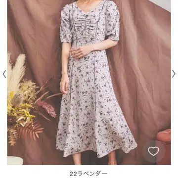 [ 새상품급 ] noela 번짐 터치 플라워 원피스
