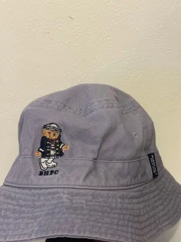BEVERLY HILLS POLO CLUB 버킷햇 퍼플 자수