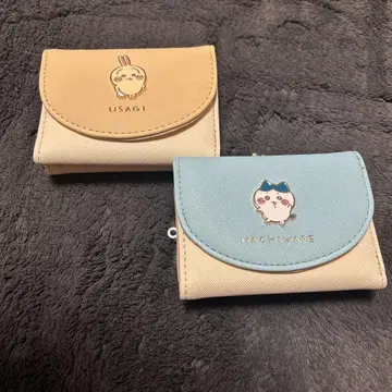 치이카와 (먼작귀) 삼단 접이식 지갑 2개 세트