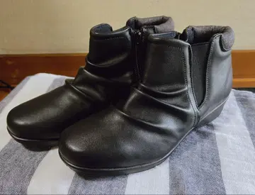 [ 새상품 ] 블랙 숏부츠 지퍼 24cm