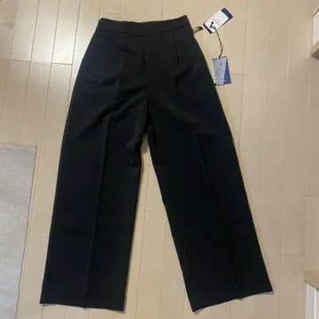 블랙 와이드 팬츠 여성용 새상품