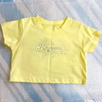 KOGYARU 반짝이 큐빅 T셔츠