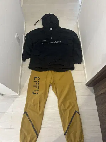 Champion CPTU 로고 아우터 팬츠 세트