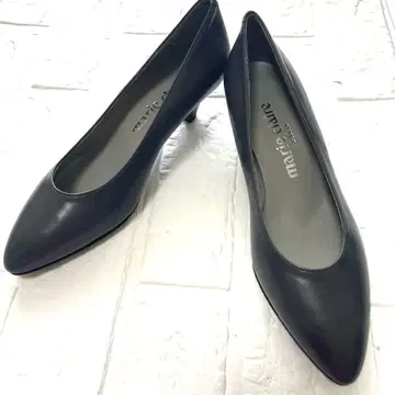 [새상품급] marie claire 펌프스 힐 가죽 출퇴근 포멀