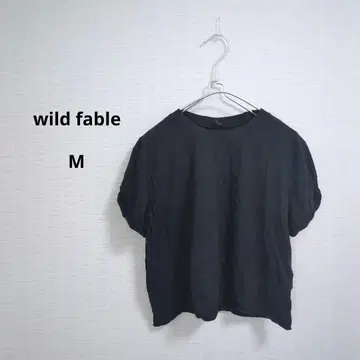 wild fable 와일드 페이블 블랙 검정 반팔 티셔츠 M