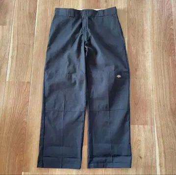 디키즈 더블니 33 x 30 워크 팬츠 블랙 loose fit