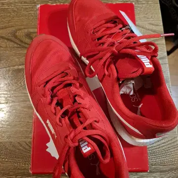 PUMA 스포츠 슈즈 레드 26cm