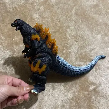 고질라 피규어 블랙과 오렌지 약 16cm