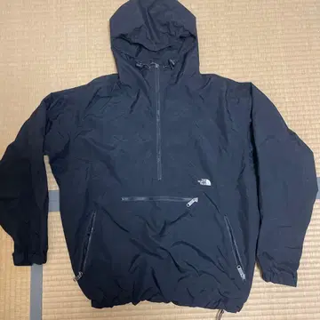 The North Face 블랙 아노락 후드티