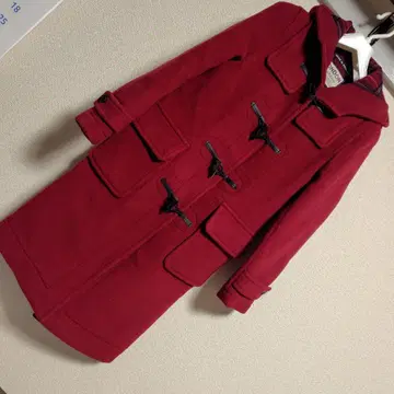 LONDONtradition 빨간색 울 더플 코트