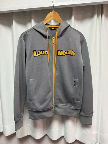LOUD Mouth 그레이 후드 후드티