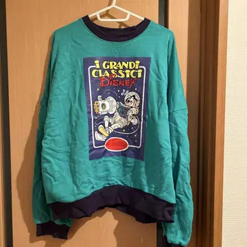 Disney 크루넥 맨투맨 터콰이즈