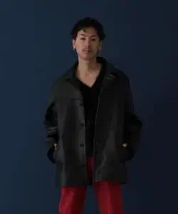 VAPORIZE Cow Leather Car Coat 가죽 카 코트