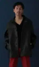 VAPORIZE Cow Leather Car Coat 가죽 카 코트