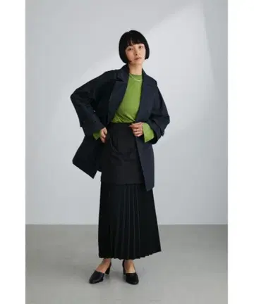 STYLEMIXER 와이드 슬리브 숏 트렌치코트