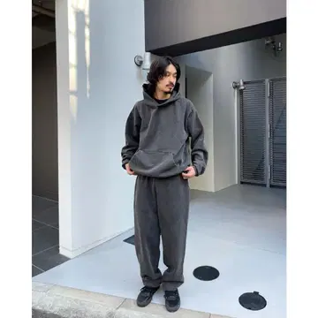 로스앤젤레스 어패럴 14oz 빈티지 블랙 스웨트 팬츠