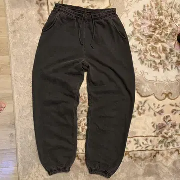로스앤젤레스 어패럴 14oz 빈티지 블랙 스웨트 팬츠