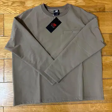 [택 포함 새상품] new balance 브라운 긴팔 셔츠 L 뉴발란스