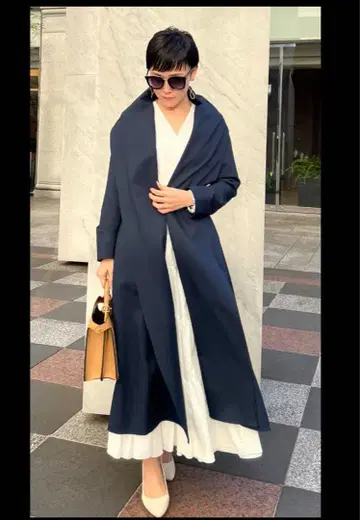 젠느 숄 스타일 오드리 코트