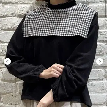 새상품 사만사 모스모스 와플 세일러 옷깃 티셔츠