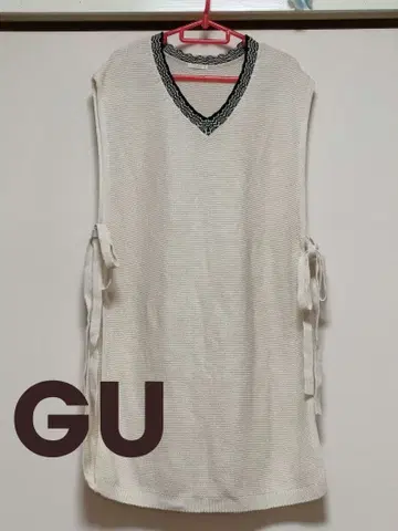 GU 지유 슬리브리스 니트 원피스