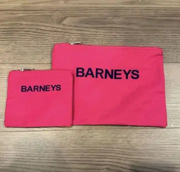BARNEYS 핑크 파우치 2종 세트