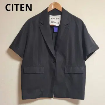 CITEN 릴랙스핏 자켓 칠부 소매 S 블랙 겉옷 캐주얼