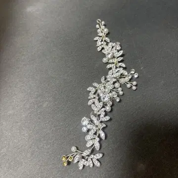 브라이덜 액세서리 꽃과 잎 모티브