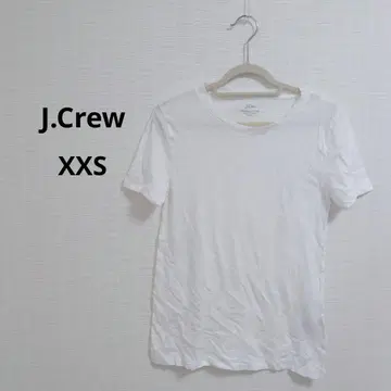 해외 구제 의류 J.Crew 빈티지 코튼 T셔츠 XXS 화이트 얇은 원단