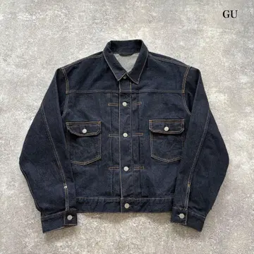 [ GU ] 지유 세컨드 모델 데님 자켓 다크 네이비 (XL)