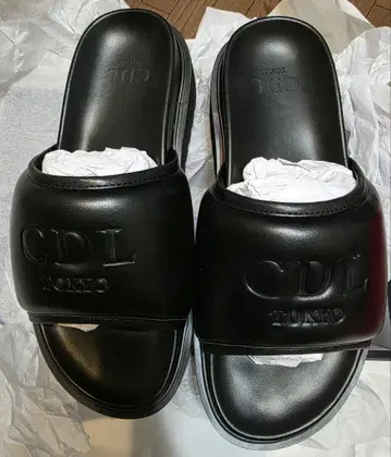 CDL Padded Platform Sandals BLACK S