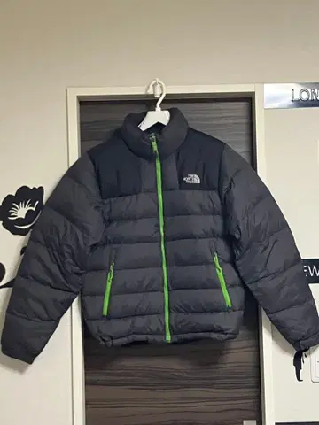 THE NORTH FACE 다운 자켓 그레이/블랙/그린