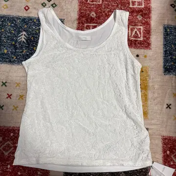 CECIL McBEE 화이트 레이스 탱크탑