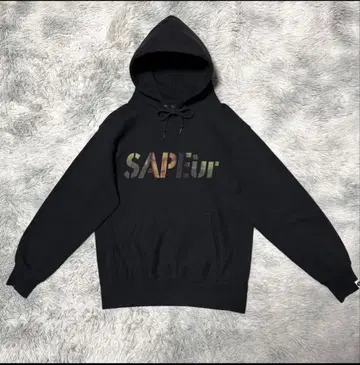새상품급 즉완품 SAPEUR 사풀 모나리자 프린트 후드티 XL 사이즈
