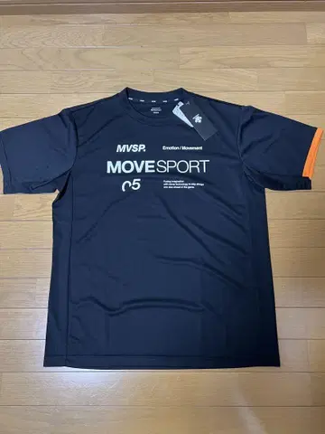 DESCENTE MVSP MOVE SPORT 티셔츠 블랙/오렌지