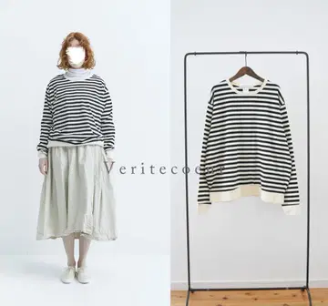 Veritecoeur 베리떼꾸르 롱 슬리브 T 보더