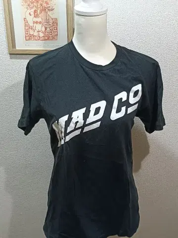 MAD 오우치 T셔츠 블랙 S