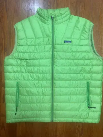 Patagonia 라임 그린 다운 베스트
