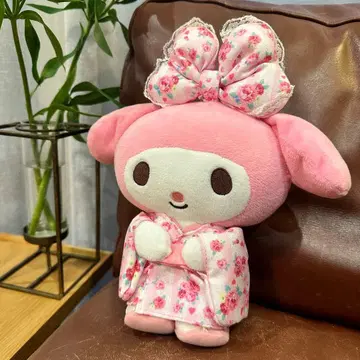 마이멜로디 봉제 인형 꽃무늬 기모노