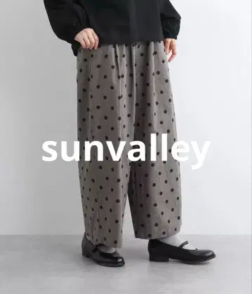 sunvalley 도트 와이드 팬츠