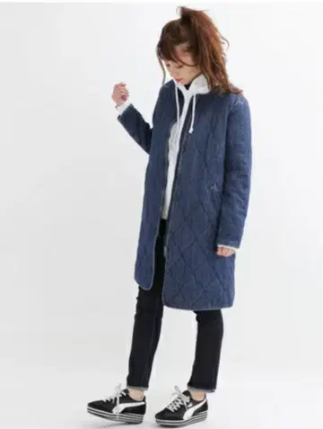 URBAN RESEARCH Sonny Label 데님 퀼팅 코트