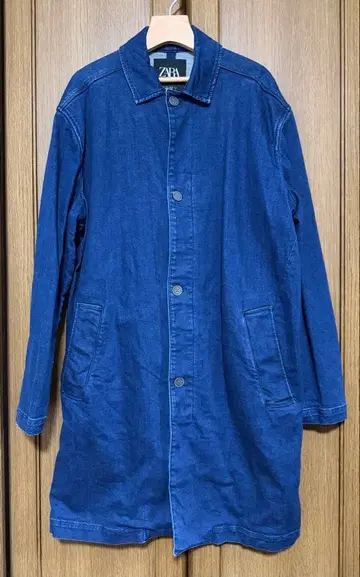 ZARA 데님 롱 코트